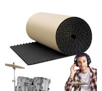 Lot de 6 dalles acoustiques - Amortisseur d'intérieur - Absorbant la sécurité thermique - Application automatique des vibrations - Matériau auto-adhésif - Fournitures de cabine d'enregistrement