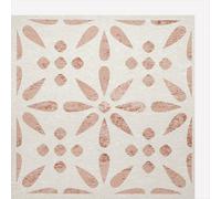 Lot de 6 dalles adhésive murales Wall Tiles DC FIX Carreaux de ciment fleurs vintage L. 30,5 x l.30,5cm