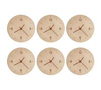 Lot de 6 décapsuleurs ronds simples en bois pour réfrigérateur, canette de bière, cadeau de mariage, petite canette de bière ronde