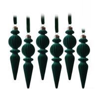 Lot de 6 décorations à suspendre en plastique en forme de stalactites pour | Construction en plastique robuste, durable, design léger, sans danger pour une utilisation en intérieur