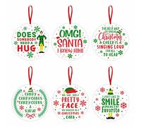 Lot de 6 décorations de Noël Amusantes à Suspendre pour Sapin de Noël, Collection de Films de Noël, Cadeaux de Noël Mignons pour la Maison, Cadeaux de Noël Fantaisie pour Homme et Femme