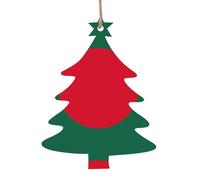 Lot de 6 décorations de Noël en bois en forme de drapeau du Bangladesh - Peut être accroché sur les arbres de Noël et les fenêtres