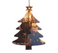 Lot de 6 décorations de Noël en bois imprimées Cendrillon pour accrocher aux murs et cheminées