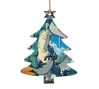 Lot de 6 décorations de Noël en forme de sapin de Noël - Peut être accroché sur les arbres de Noël et les fenêtres