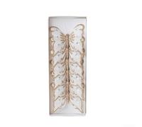 Lot de 6 décorations de Noël pour sapin et maison, conçues pour apporter une touche joyeuse et élégante aux fêtes de fin d'année (couleur dorée)