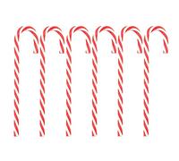 Lot de 6 décorations de Noël torsadées pour sapin de Noël pour intérieur extérieur jardin cour fées décoration