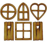 Lot de 6 décorations de porte de jardin féérique en bois brut pour porte d'elfe et fenêtre, décoration de tronc d'arbre, décoration de jardin miniature