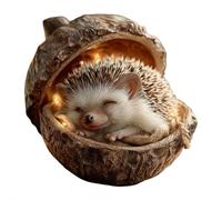 Lot de 6 décorations de sapin de Noël en forme de gland en forme de renard et de hibou, décorations rustiques en acrylique pour décoration d'intérieur toute l'année, accessoires d'étagère et de