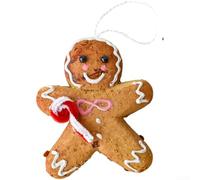 Lot de 6 décorations de vacances en mousse avec flocons de neige, bonhomme à biscuits, boule et étoile pour sapin de Noël, décoration à faire soi-même et utilisation saisonnière (G)