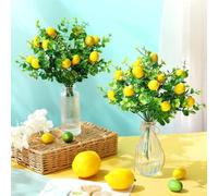 Lot de 6 décorations en bouquet de citron pour améliorer votre cuisine et votre salle à manger avec gaieté
