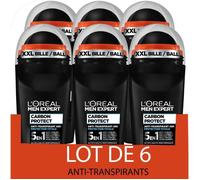 [Lot De 6] Déodorant Bille L'oreal Men Expert Carbon Protect 5en1 Ice Fresh 50 Ml
