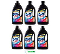 Lot de 6 déox Lavatrice pour vêtements colorés et foncés - Lessive liquide pour machine à laver - Lessive 21 lavages 1050 ml + porte-clés Beni Culinari gratuit