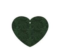 Lot de 6 désodorisants amusants à suspendre pour voiture, motif pétales floraux vert chasseur, mignon, durable, parfumé, miroir, décoration d'intérieur, accessoires de décoration d'intérieur pour