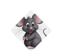Lot de 6 désodorisants amusants à suspendre pour voiture, motif rat gris, mignon, durable, parfumé, décoration à suspendre, ornements, cadeau, accessoires de décoration d'intérieur pour homme et femme
