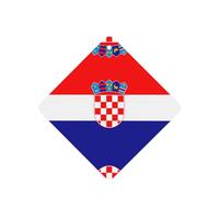 Lot de 6 désodorisants carrés pour voiture Motif drapeau de la République de Croatie Pour l'aromathérapie de voiture, armoire, armoire à chaussures, éliminent les odeurs