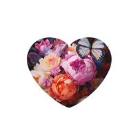 Lot de 6 désodorisants de voiture à motif papillons et buissons frais en forme de cœur à suspendre pour chambre à coucher, salle de bain