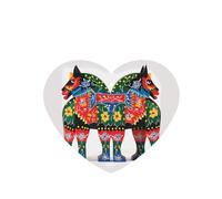 Lot de 6 désodorisants de voiture à suspendre - Cartes parfumées - Aromathérapie - Tablettes de course suédois - Cheval folk - Pour rétroviseur intérieur de voiture - Cadeaux pour homme et femme
