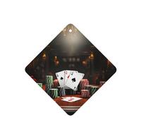 Lot de 6 désodorisants de voiture à suspendre - Cartes parfumées - Pour aromathérapie de voiture, tournoi de poker - Cadeau pour homme et femme