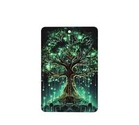Lot de 6 désodorisants de voiture à suspendre - Cartes parfumées - Tablettes d'aromathérapie de voiture - Arbre vert magique - Pendentif miroir intérieur de voiture - Cadeaux pour homme et femme
