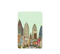 Lot de 6 désodorisants de voiture à suspendre - Cartes parfumées - Tablettes d'aromathérapie de voiture Austin Texas - Désodorisant intérieur de voiture - Pendentif miroir - Cadeaux pour homme et