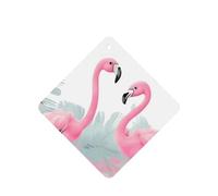 Lot de 6 désodorisants de voiture à suspendre - Cartes parfumées - Tablettes d'aromathérapie de voiture - Flamant rose - Désodorisant de voiture - Pendentif miroir - Cadeaux pour homme et femme