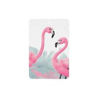 Lot de 6 désodorisants de voiture à suspendre - Cartes parfumées - Tablettes d'aromathérapie de voiture - Flamant rose - Désodorisant de voiture - Pendentif miroir - Cadeaux pour homme et femme