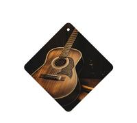 Lot de 6 désodorisants de voiture à suspendre - Cartes parfumées - Tablettes d'aromathérapie de voiture - Guitare Old West - Cadeau pour homme et femme