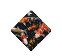 Lot de 6 désodorisants de voiture à suspendre - Cartes parfumées - Tablettes d'aromathérapie de voiture - Japon - Poissons carpes koï - Pendentif miroir intérieur - Cadeaux pour homme et femme