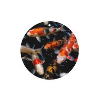 Lot de 6 désodorisants de voiture à suspendre - Cartes parfumées - Tablettes d'aromathérapie de voiture - Japon - Poissons carpes koï - Pendentif miroir intérieur - Cadeaux pour homme et femme