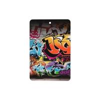 Lot de 6 désodorisants de voiture à suspendre - Cartes parfumées - Tablettes d'aromathérapie - Graffiti Hip Hop - Miroir intérieur de voiture - Cadeaux pour homme et femme
