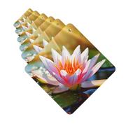 Lot de 6 désodorisants de voiture à suspendre - Motif nénuphar - Pour décoration de chambre automobile