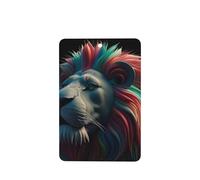 Lot de 6 désodorisants de voiture amusants à suspendre - Art abstrait 3D - Lion mignon - Longue durée - Parfumé - Décoration à suspendre - Cadeau - Accessoires de décoration d'intérieur pour homme et