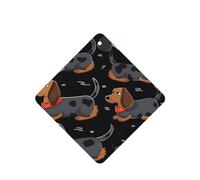 Lot de 6 désodorisants de voiture amusants à suspendre avec inscription « I Love My Dog Teckels » - Mignon - Longue durée - Parfumé - Décoration à suspendre - Cadeau - Accessoires de décoration
