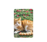 Lot de 6 désodorisants de voiture amusants à suspendre - Chat et pétales - Longue durée - Pour miroir - Décoration d'intérieur - Accessoires de décoration d'intérieur pour homme et femme