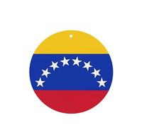 Lot de 6 désodorisants de voiture amusants à suspendre - Drapeau du Venezuela - Mignon - Longue durée - Parfumé - Décoration à suspendre - Cadeau - Accessoires de décoration d'intérieur pour homme et