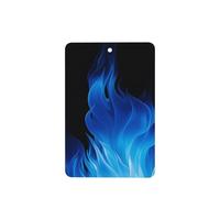 Lot de 6 désodorisants de voiture amusants à suspendre - Flamme bleue - Longue durée - Pour miroir - Décoration d'intérieur - Accessoires de décoration d'intérieur pour homme et femme