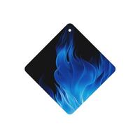 Lot de 6 désodorisants de voiture amusants à suspendre - Flamme bleue - Longue durée - Pour miroir - Décoration d'intérieur - Accessoires de décoration d'intérieur pour homme et femme