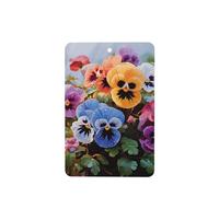 Lot de 6 désodorisants de voiture amusants à suspendre - Fleurs de pensées - Mignon - Longue durée - Parfumé - Décoration à suspendre - Cadeau - Accessoires de décoration d'intérieur pour homme et