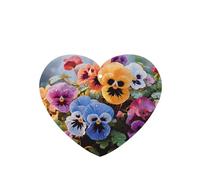 Lot de 6 désodorisants de voiture amusants à suspendre - Fleurs de pensées - Mignon - Longue durée - Parfumé - Décoration à suspendre - Cadeau - Accessoires de décoration d'intérieur pour homme et