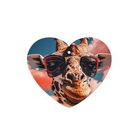 Lot de 6 désodorisants de voiture amusants à suspendre - Girafe portant des lunettes de soleil - Mignon - Longue durée - Parfumé - Décoration à suspendre - Cadeau - Accessoires de décoration