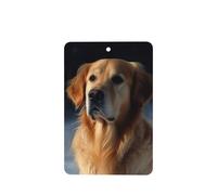 Lot de 6 désodorisants de voiture amusants à suspendre Golden Retriever - Longue durée - Pour miroir - Décoration d'intérieur - Accessoires de décoration d'intérieur pour homme et femme