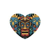 Lot de 6 désodorisants de voiture amusants à suspendre - Motif de masque Tiki coloré - Mignon - Longue durée - Parfumé - Décoration à suspendre - Cadeau - Accessoires de décoration d'intérieur pour