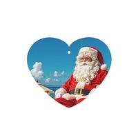 Lot de 6 désodorisants de voiture amusants à suspendre - Père Noël à la plage - Mignon - Longue durée - Parfumé - Décoration à suspendre - Cadeau - Accessoires de décoration d'intérieur pour homme et