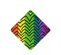 Lot de 6 désodorisants de voiture amusants à suspendre pour voiture - Arc-en-ciel Gay Pride - Mignon - Longue durée - Parfumé - Décoration à suspendre - Cadeau - Accessoires de décoration d'intérieur