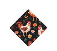 Lot de 6 désodorisants de voiture amusants à suspendre pour voiture, coq et poules mignonnes - Longue durée - Parfumés - Décoration à suspendre - Cadeau - Accessoires de décoration d'intérieur pour