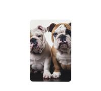 Lot de 6 désodorisants de voiture amusants à suspendre pour voiture, deux chiens bouledogues mignons et durables, parfumés à suspendre, ornements, cadeaux, accessoires de décoration d'intérieur pour