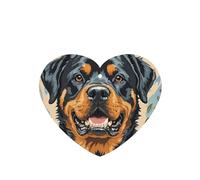 Lot de 6 désodorisants de voiture amusants à suspendre pour voiture - Motif chien Rottweiler - Art mignon - Longue durée - Parfumé - Décoration à suspendre - Cadeau - Accessoires de décoration