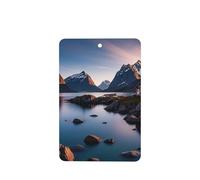 Lot de 6 désodorisants de voiture amusants à suspendre pour voiture, motif îles de Norvège, mignon, durable, parfumé, miroir, décoration d'intérieur, accessoires de décoration pour homme et femme