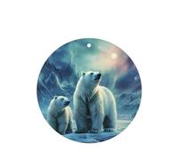 Lot de 6 désodorisants de voiture amusants à suspendre pour voiture, ours polaires, aurores boréales, mignons et durables, parfumés à suspendre, ornements, cadeaux, accessoires de décoration