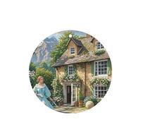 Lot de 6 désodorisants de voiture amusants à suspendre pour voiture, style campagnard britannique, mignon, durable, parfumé, décoration à suspendre, ornements, cadeau, accessoires de décoration